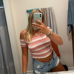 Charlotte Russe Pink Crop Top